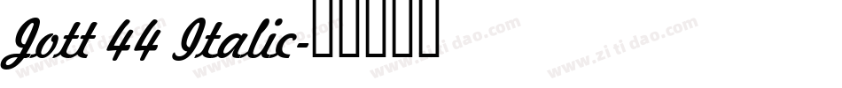 Jott 44 Italic字体转换